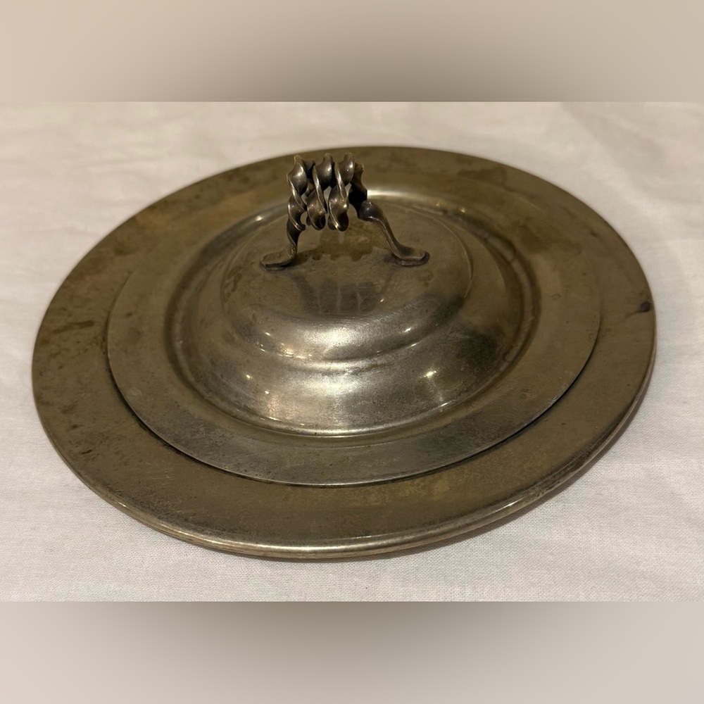 Elegant Vintage Alpaca Silver Covered Dish Made in Mexico